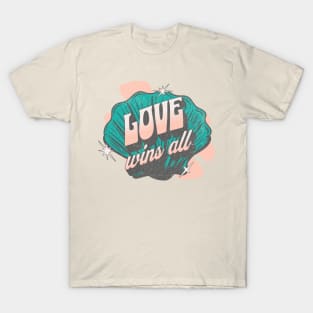 IU love wins all typography uaena | Morcaworks T-Shirt